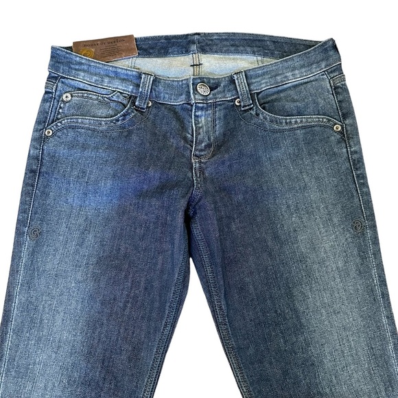 House of Dereon Women’s Y2K Vintage Wide Leg Jeans Blue Size 30/30 - Picture 2 of 12